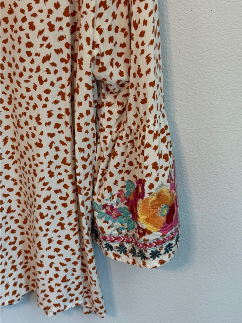 Savanna Jane Leopard-Print Tunic with Pink & Blue Embroidery - Picture 12 of 15